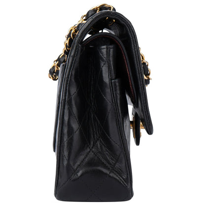 Chanel Quilted Lambskin 24K Gold Medium Double Flap Crossbody Bag