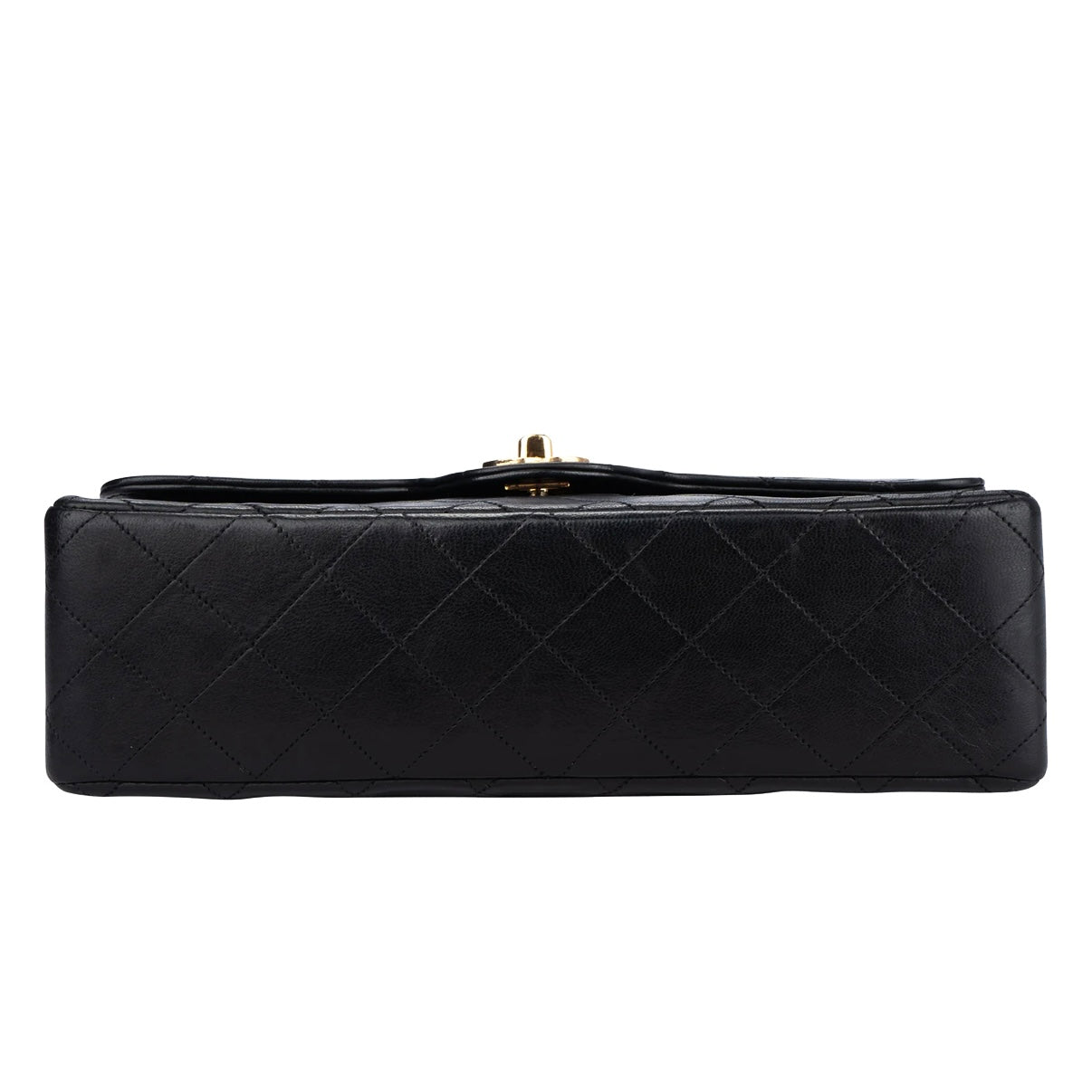 Chanel Quilted Lambskin 24K Gold Medium Double Flap Crossbody Bag