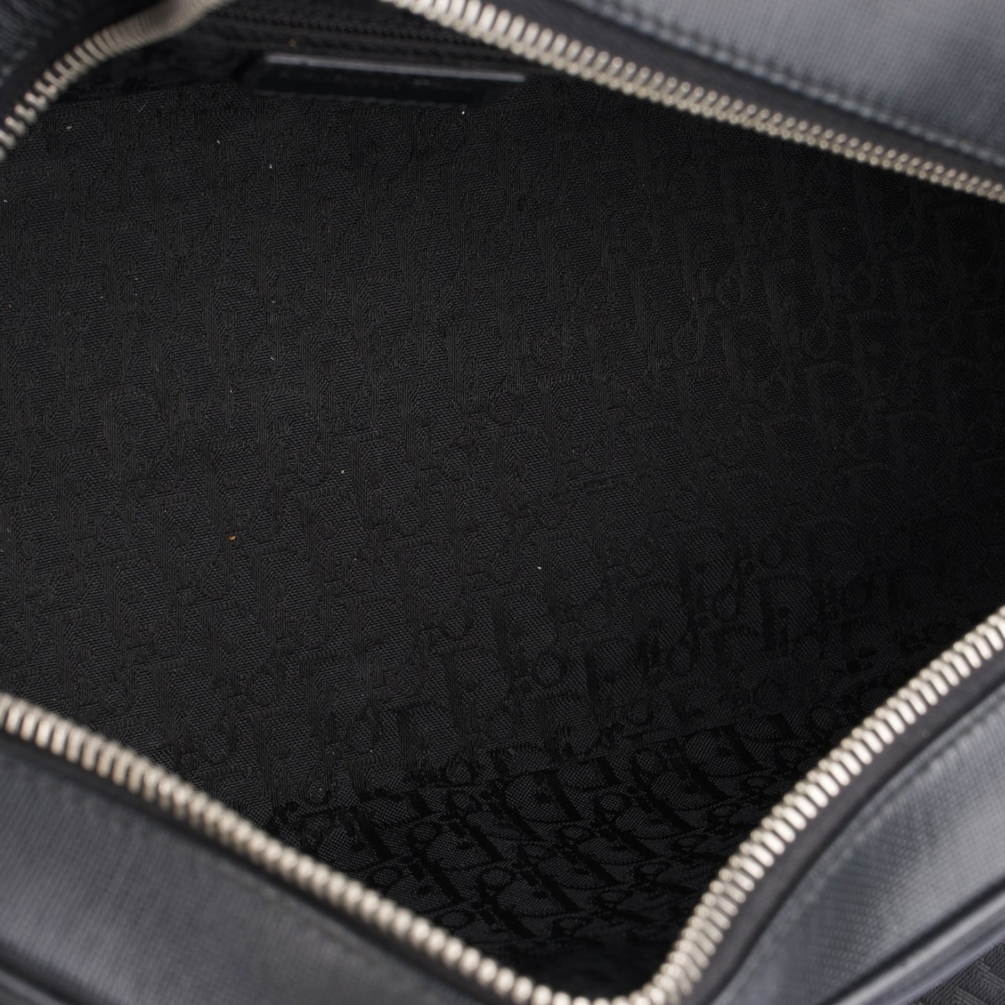 Christian Dior Black Crystal Hook Bowling Bag