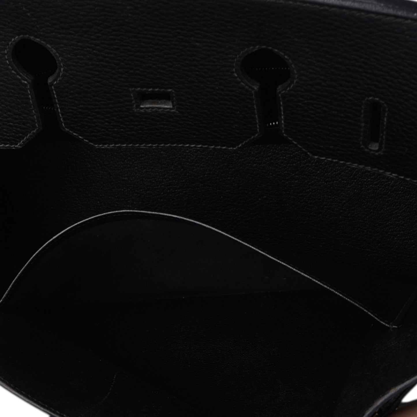 Hermès Black Leather Birkin 35 Handbag