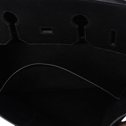 Hermès Black Leather Birkin 35 Handbag