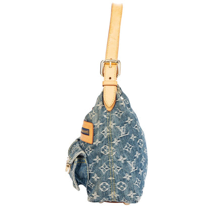 Louis Vuitton Denim Monogram Baggy PM Shoulder Bag