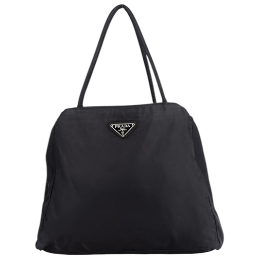 Prada Black Nylon Triangle Handbag