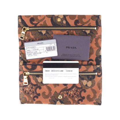 Prada Brocard Chestnut Wallet