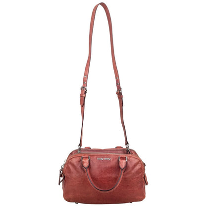Miu Miu Vitello Lux Bauletto Handbag