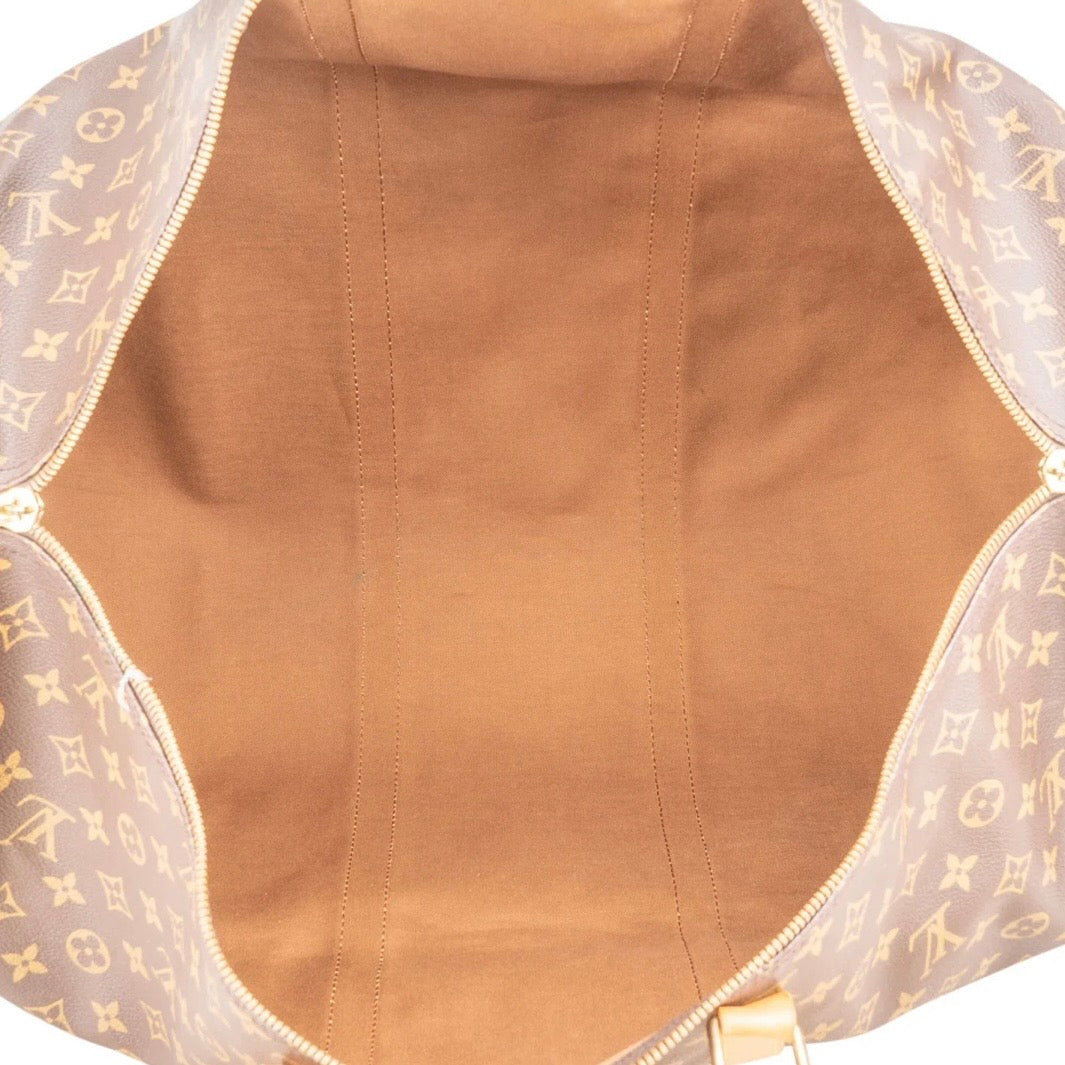 Louis Vuitton Monogram Canvas Keepall 60 Shoulder Travel Bag