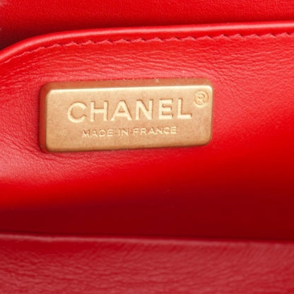 Chanel Boy Red Phyton Leather Limited Edition Bag