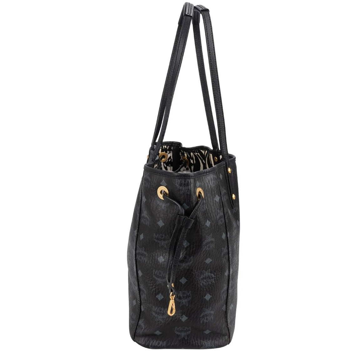 MCM Monogram Visetos Liz Reversible Shopper Shoulder Bag