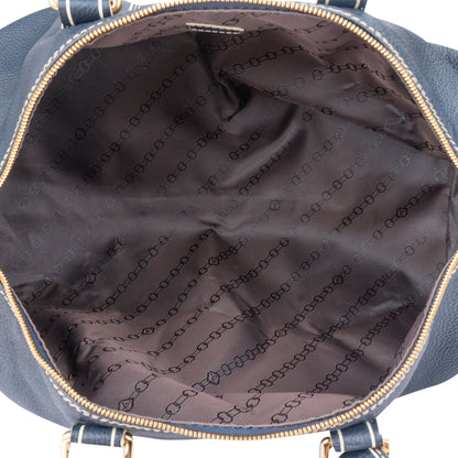 Louis Vuitton Premium Navy Tobago Leather Keepall 50