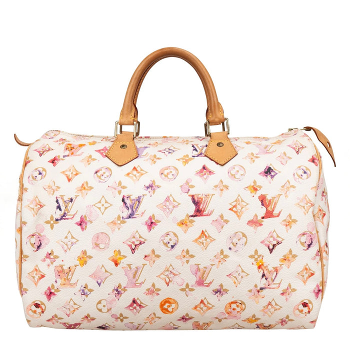 Louis Vuitton Limited Monogram Richard Prince Watercolor Speedy 35 Handbag
