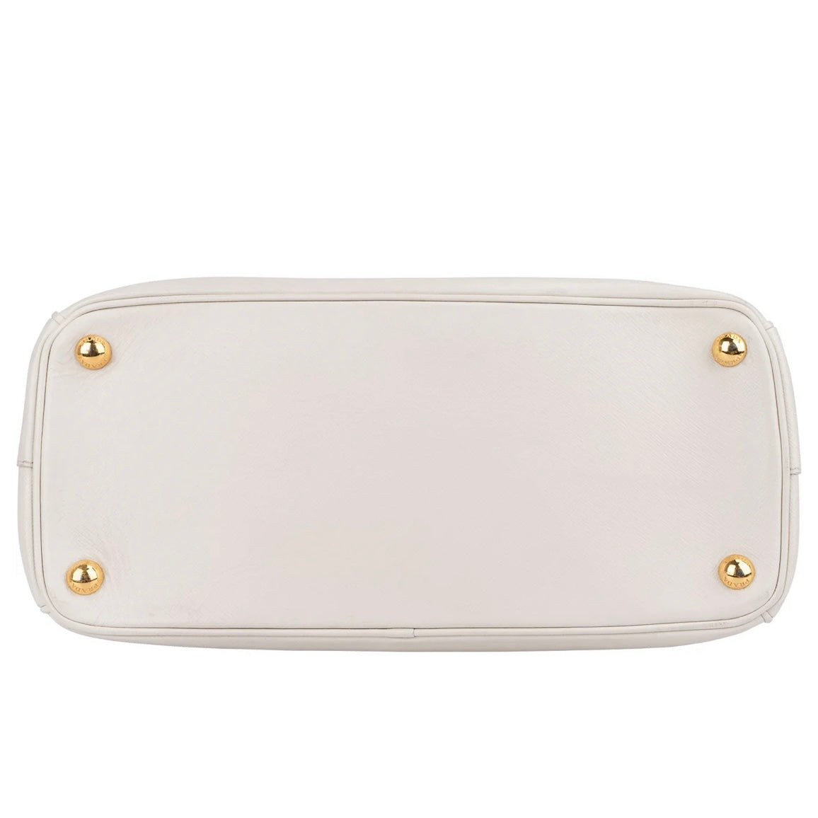 Prada White Saffiano Leather Galleria Handbag
