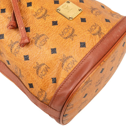 MCM Monogram Visetos Drawstring Bucket Crossbody Bag