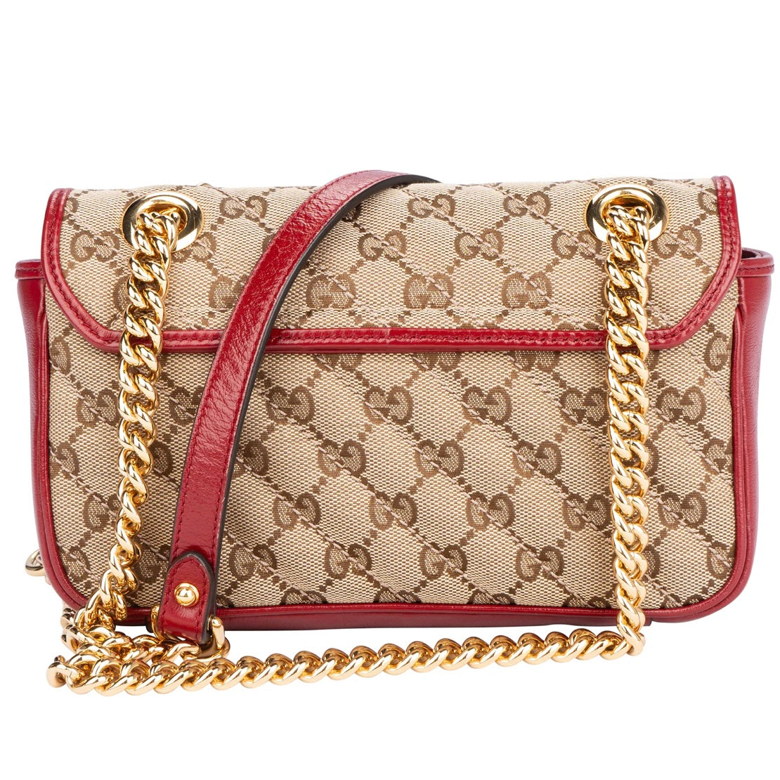 Gucci Quilted GG Monogram Marmont Mini Crossbody Bag