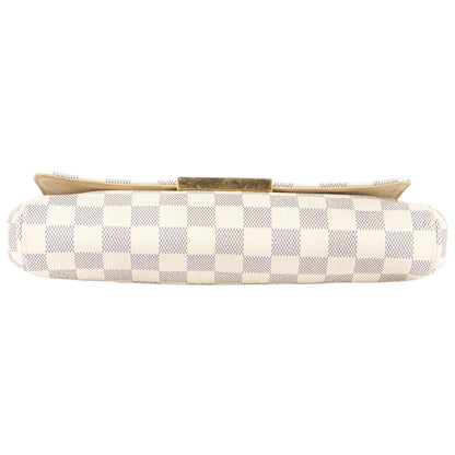 Louis Vuitton White Damier Azur Favorit MM