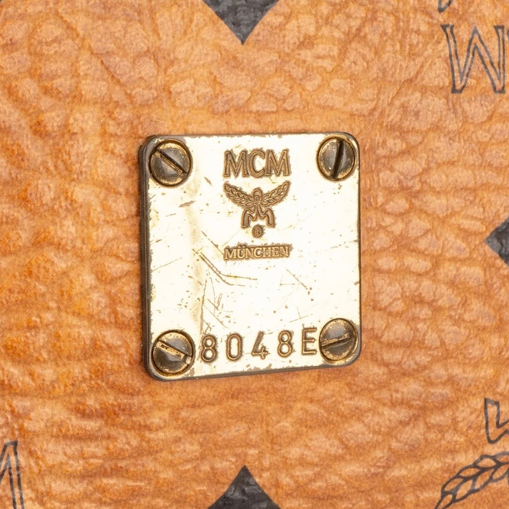 MCM Monogram Visetos Boston Handbag
