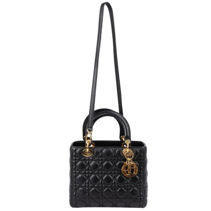 Christian Dior Quilted Lambskin Lady Dior Handbag