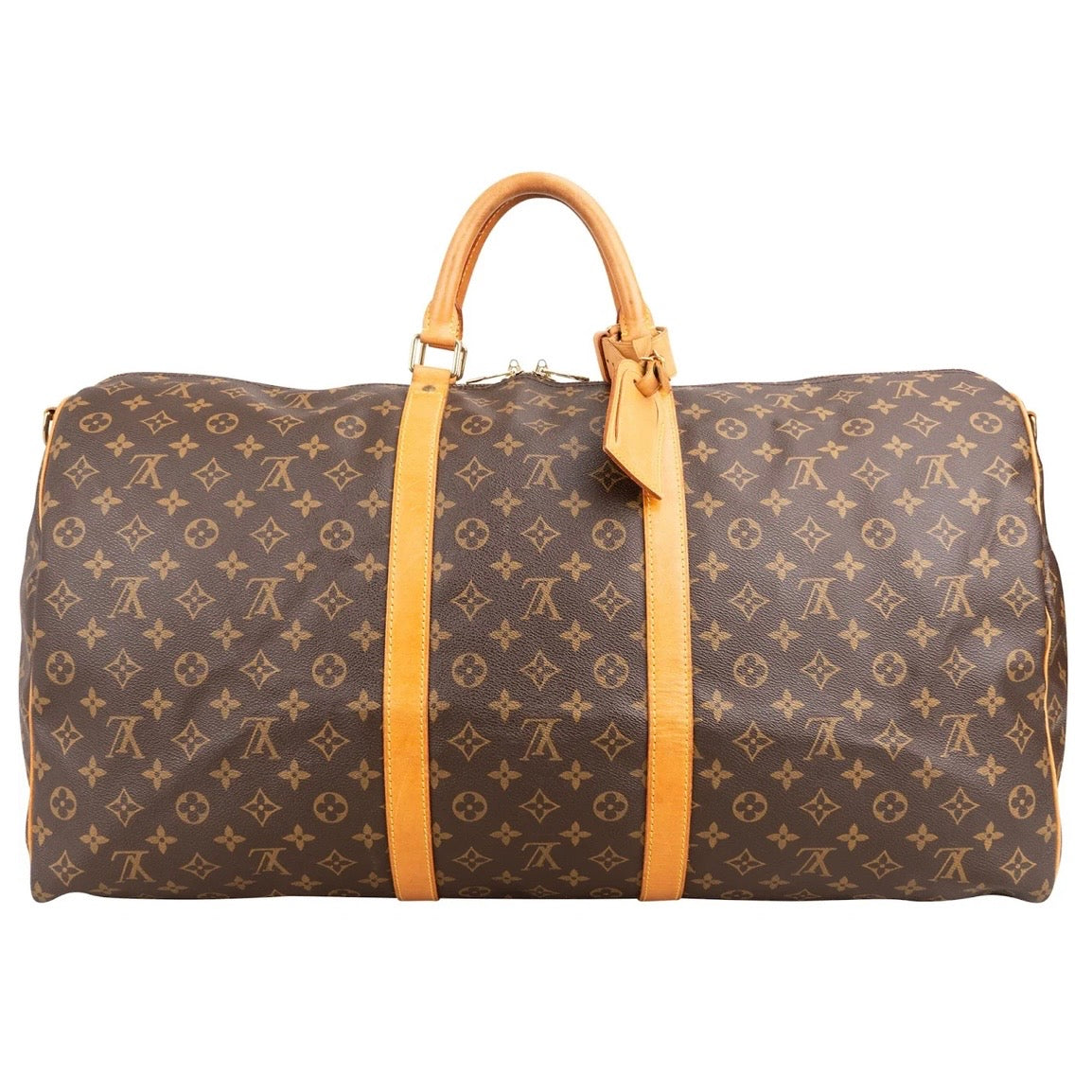 Louis Vuitton Monogram Canvas Keepall 60 Shoulder Travel Bag