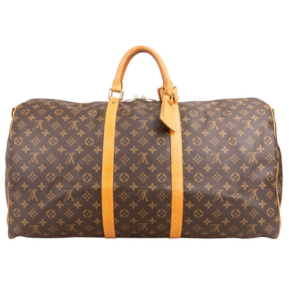 Louis Vuitton Monogram Canvas Keepall 60 Shoulder Travel Bag