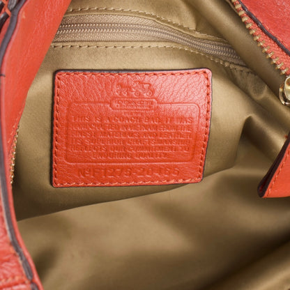 Coach Red Leather Shoulder Bag