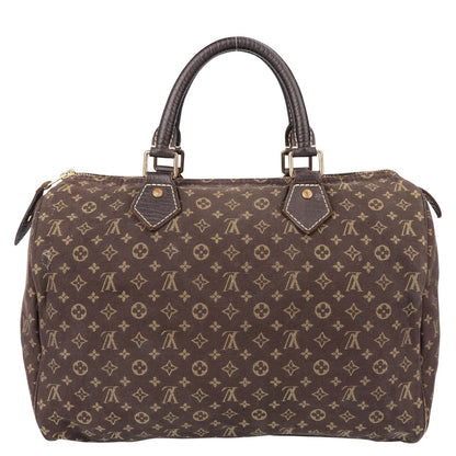 Louis Vuitton Mini Lin Monogram Speedy 30 Handbag