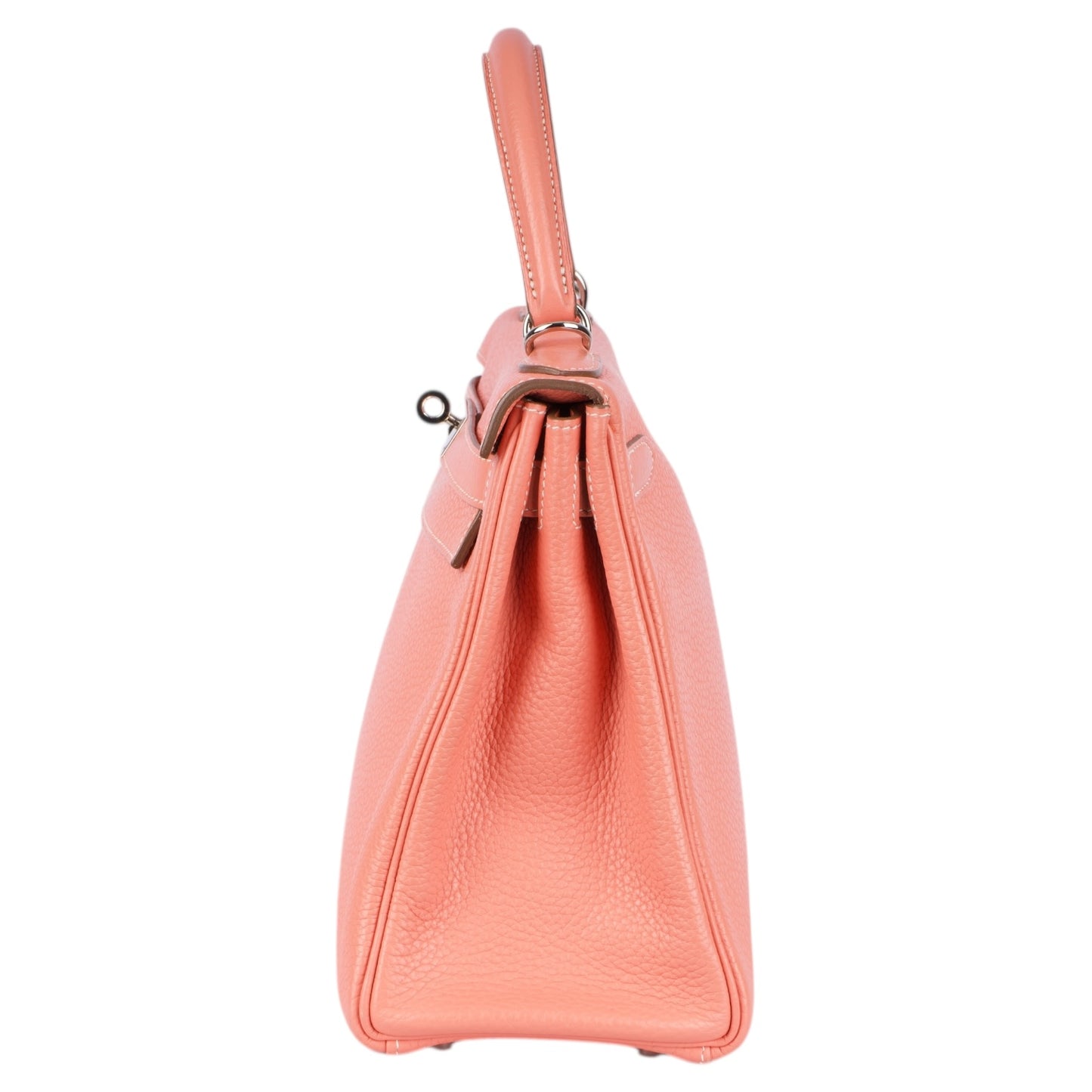 Hermès Rose Jaipur Kelly 28 Clemence Leather Handbag