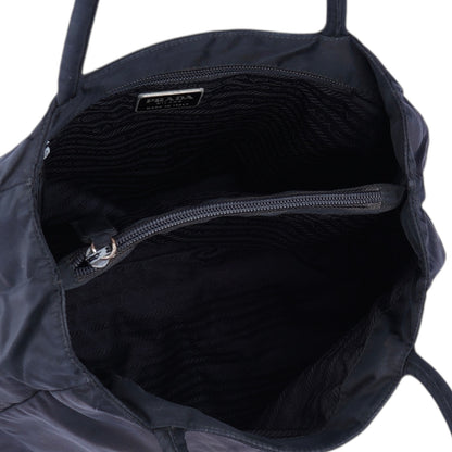 Prada Black Nylon Triangle Handbag