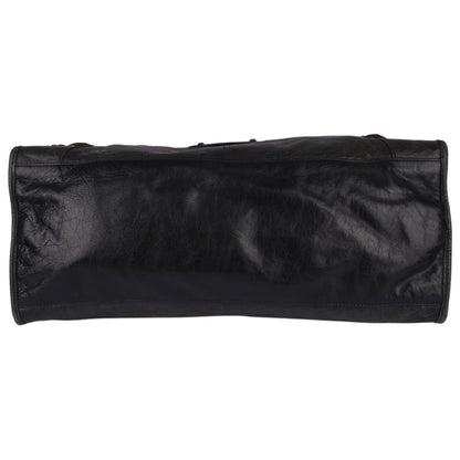 Balenciaga Black Leather City Handbag