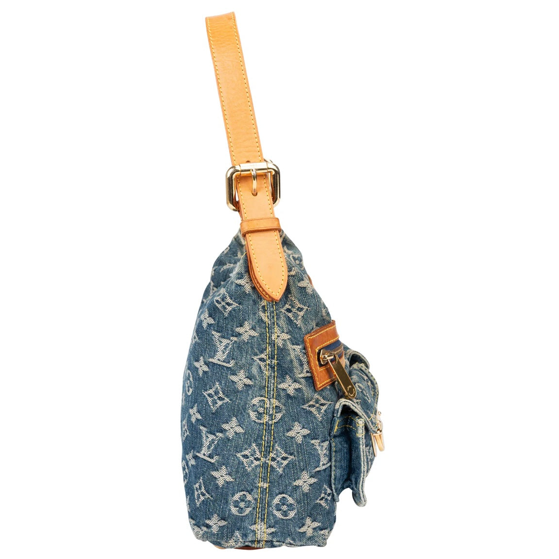 Louis Vuitton Denim Monogram Baggy PM Shoulder Bag