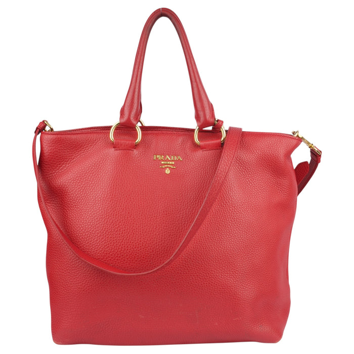 Prada Vitello Daino Leather Handbag