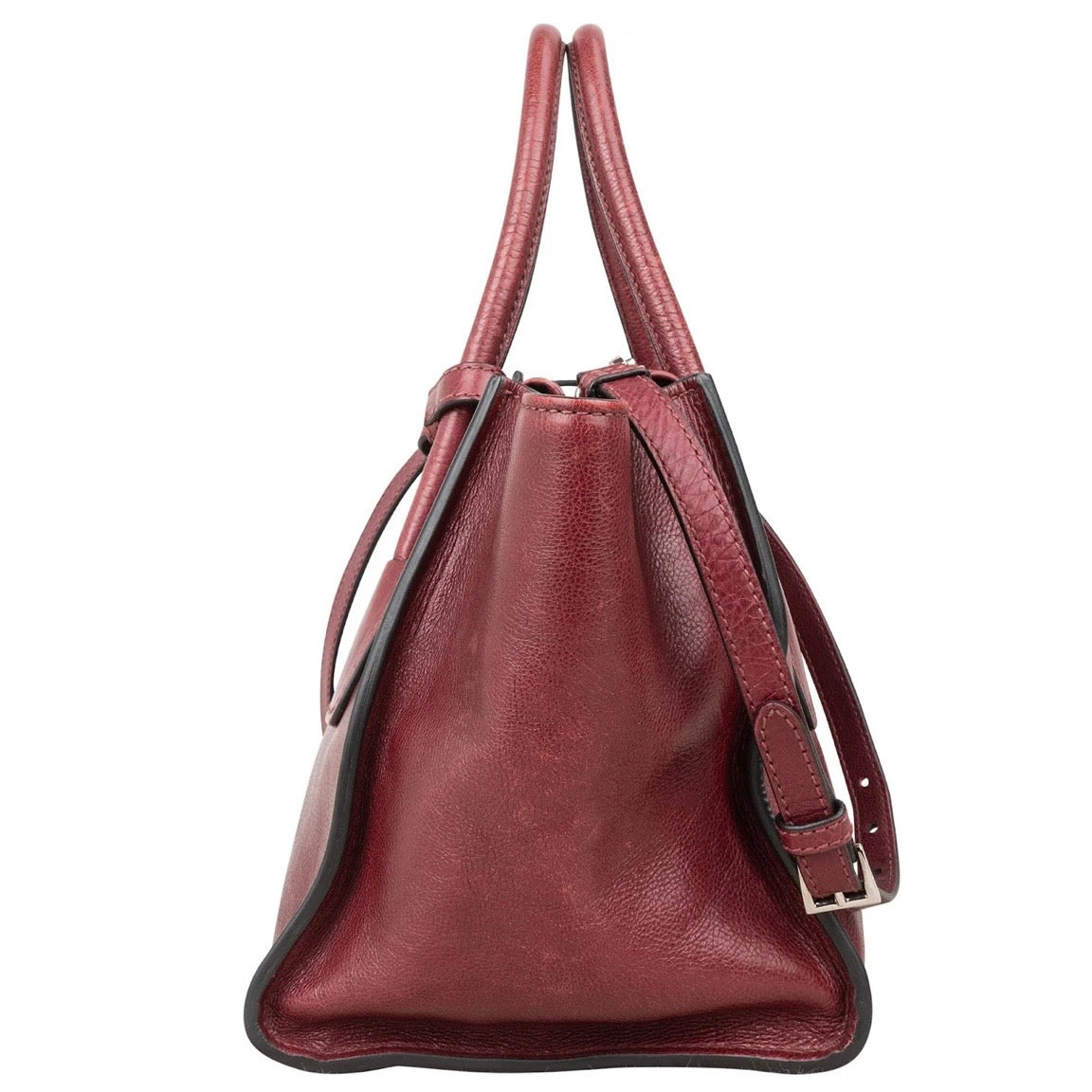 Prada Glace Calf Leather Twin
Pocket Shopper Handbag