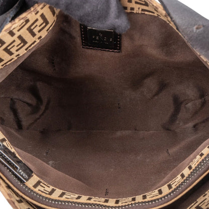 Fendi FF Monogram Baguette Buckle Shoulder Bag