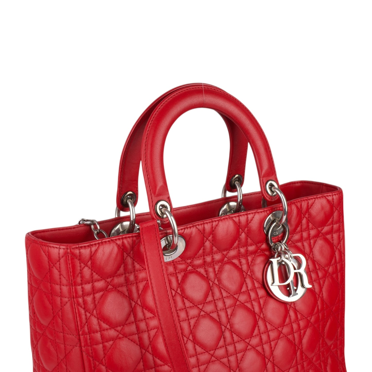 Christian Dior Quilted Leather Lady Dior Handbag