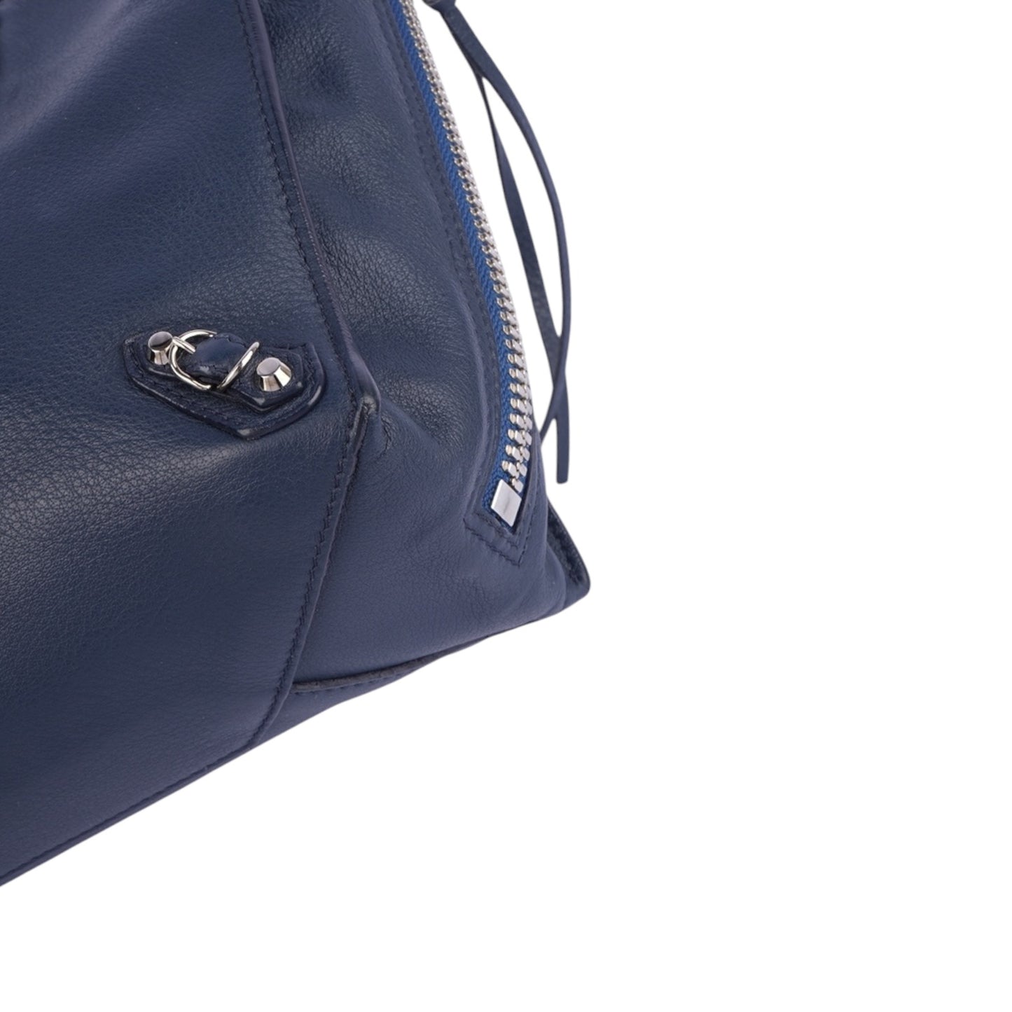 Balenciaga Blue Leather Paper Handbag