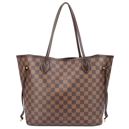 Louis Vuitton Damier Ebene Monogram Neverfull MM Shopper Bag