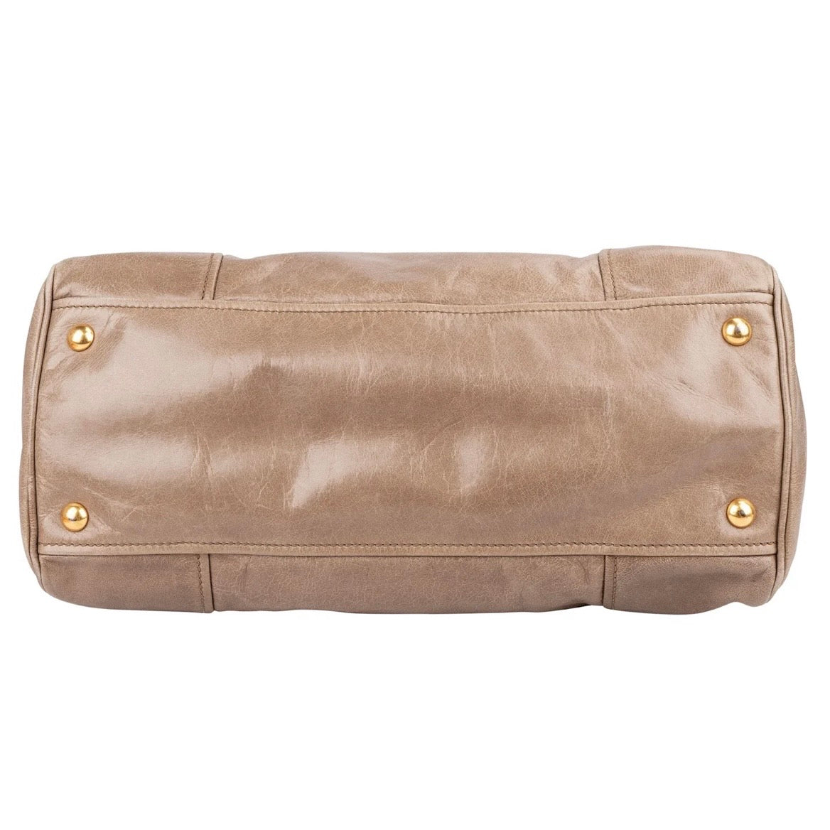 Miu Miu Vitello Lux Leather Bowler Handbag