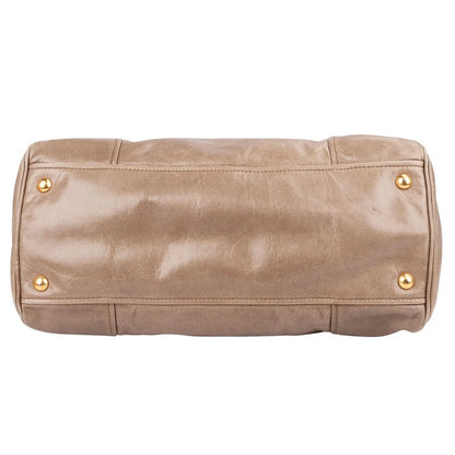 Miu Miu Vitello Lux Leather Bowler Handbag