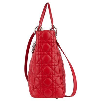 Christian Dior Quilted Leather Lady Dior Handbag