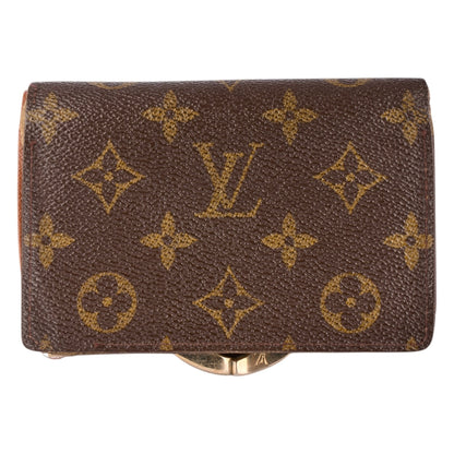 Louis Vuitton Canvas Monogram Clip Wallet