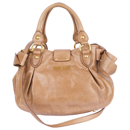 Miu Miu Vitello Leather Handbag