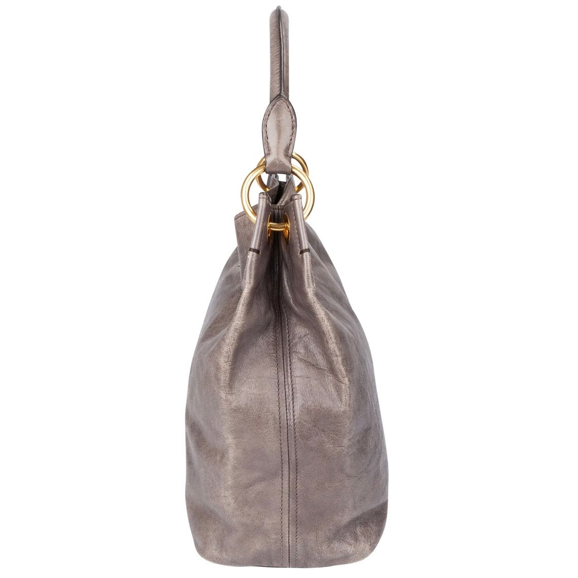 Prada Fumo Leather Vitello Handbag