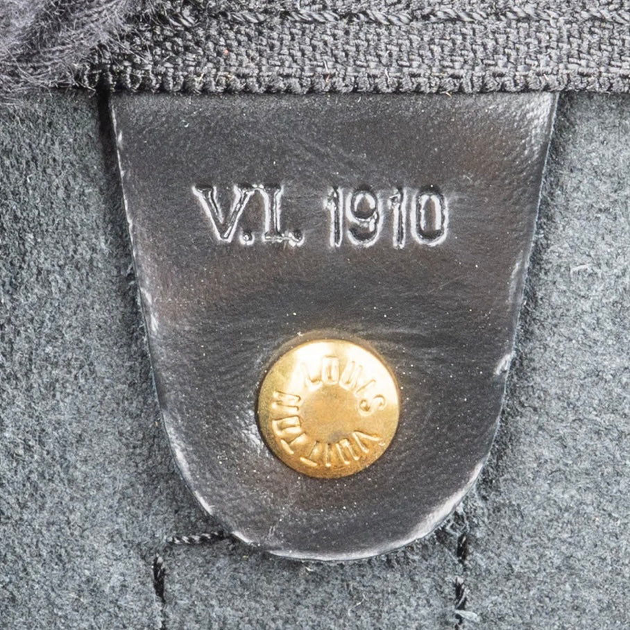 Louis Vuitton Noir Epi Leather Keepall 50