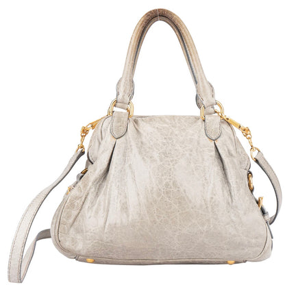 Miu Miu Quilted Leather City Handbag