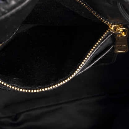 Miu Miu Quilted Leather Bucket Bag