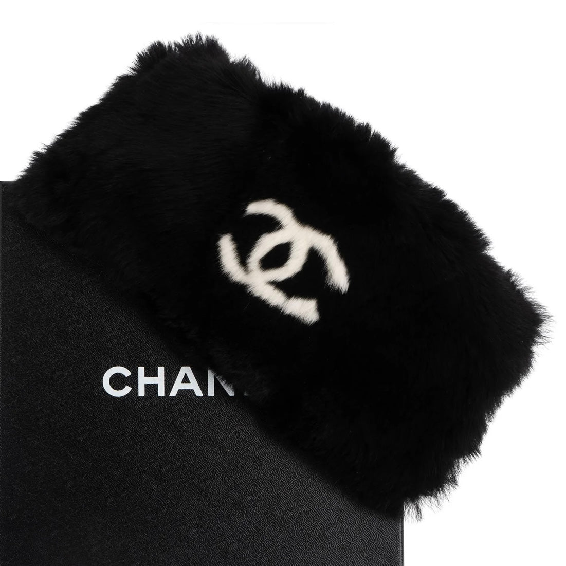 Chanel Fur CC Muffler Arm Warmer Armstulpe