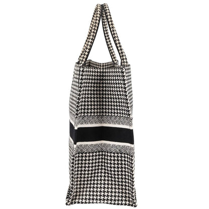 Christian Dior Houndstooth
Monogram Canvas
Book Tote Handbag