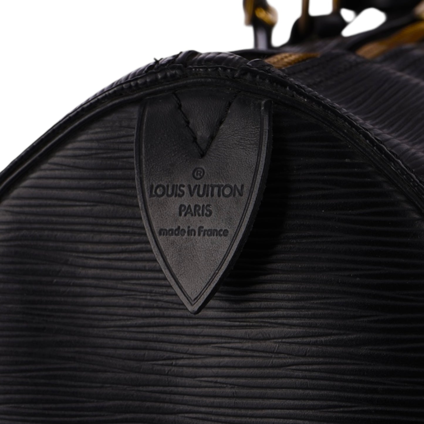 Louis Vuitton Noir Epi Leather Keepall 50