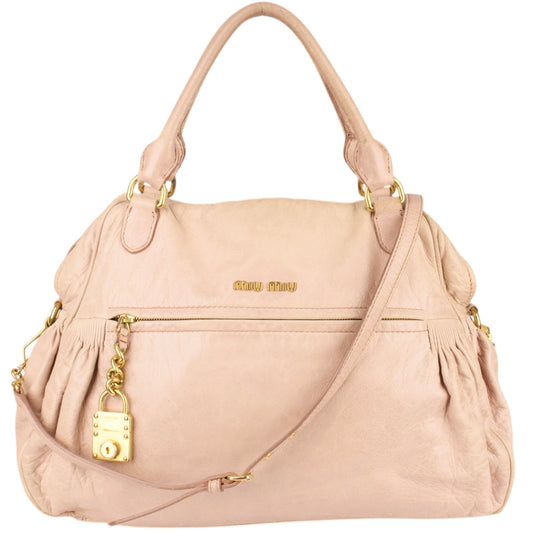 Miu Miu Leather City Handbag