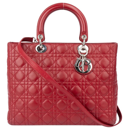 Christian Dior Quilted Leather Lady Dior Handbag