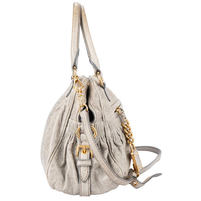 Miu Miu Quilted Leather City Handbag