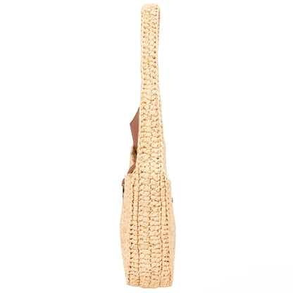 Saint Laurent Raffia Le 5 à 7 Hobo Mini Handbag